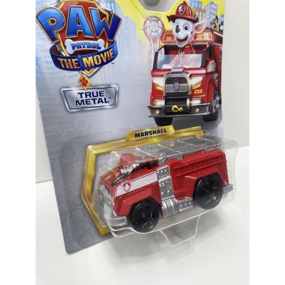 PAW PATROL The Movie True Metal Marshall Die cast vehicle - NEW Marshall - Picture 2 of 5
